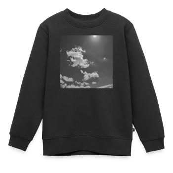 Wolken ByRino - Kinder Premium Organic Sweatshirt - Schwarz - Vorne - AI Model Kid Female (0cm)
