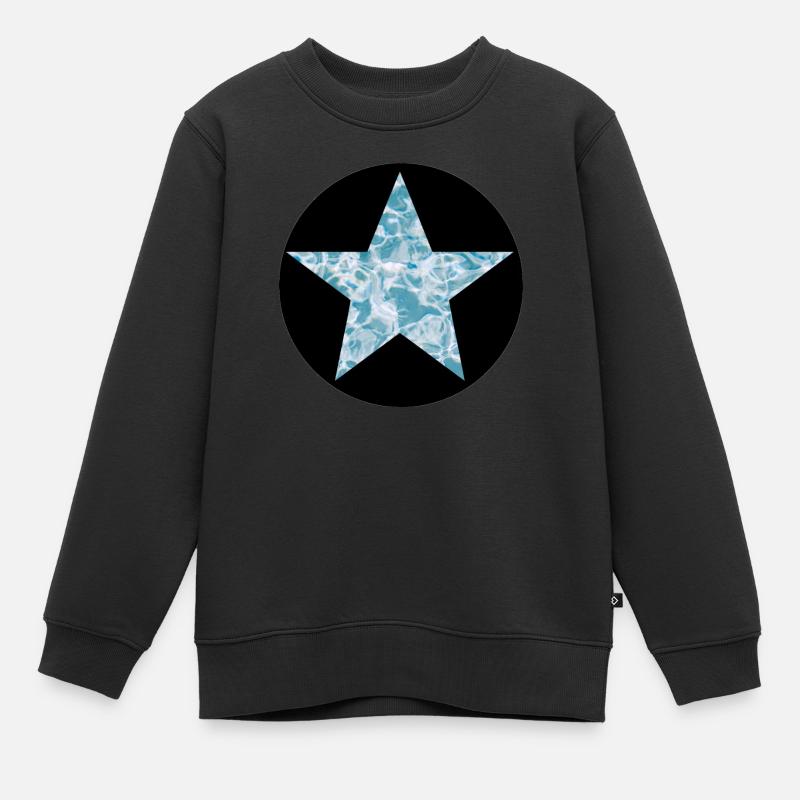 Stern 10 - Kinder Premium Organic Sweatshirt - Schwarz