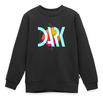 Streetwear sombre - Sweat Premium enfant bio - noir - Devant - AI Model Kid Female (0cm)