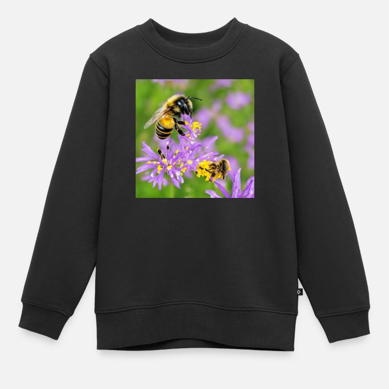 Abeille douce - Sweat Premium enfant bio - noir