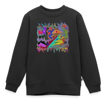 Kruste in der Höhle - Kinder Premium Organic Sweatshirt - Schwarz - Vorne - AI Model Kid Female (0cm)