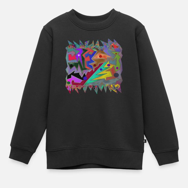 Croute en grotte - Sweat Premium enfant bio - noir