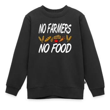 Bauer - Kinder Premium Organic Sweatshirt - Schwarz - Vorne - AI Model Kid Female (0cm)