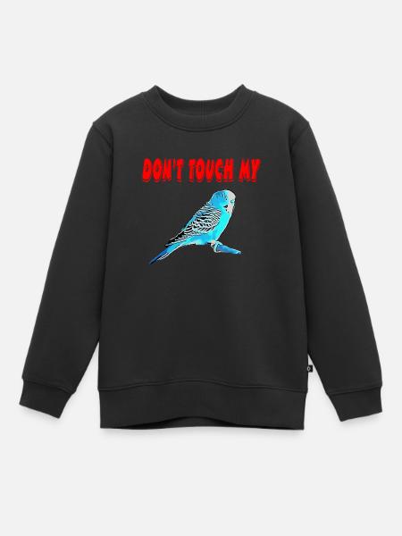 Wellensittich - Kinder Premium Organic Sweatshirt - Schwarz