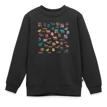 Aztekische Figuren - Kinder Premium Organic Sweatshirt - Schwarz - Vorne - AI Model Kid Female (0cm)
