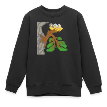 NATURE SAGE - Sweat Premium enfant bio - noir - Devant - AI Model Kid Female (0cm)