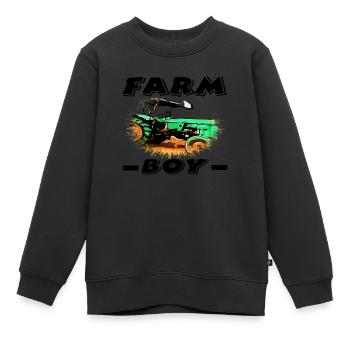 Bauernhof - Kinder Premium Organic Sweatshirt - Schwarz - Vorne - AI Model Kid Female (0cm)