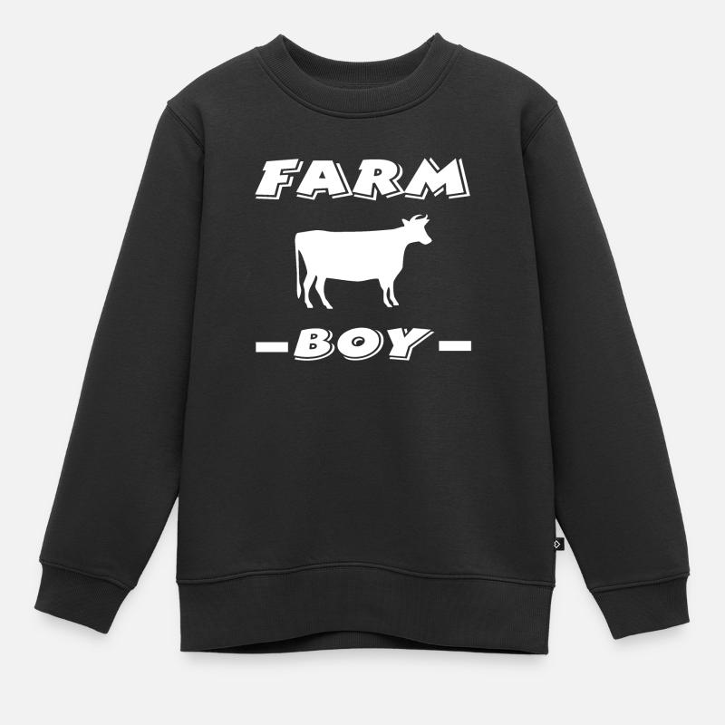 Ferme - Sweat Premium enfant bio - noir