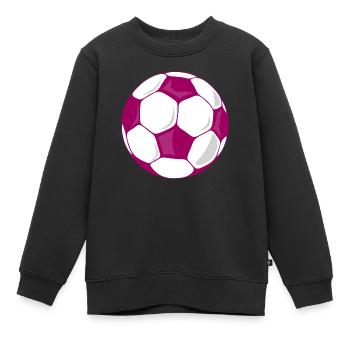 Fußball Fußballer Fan WM - Kinder Premium Organic Sweatshirt - Schwarz - Vorne - AI Model Kid Female (0cm)