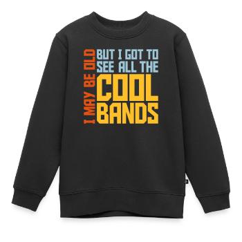 Je suis peut-être vieux - Sweat Premium enfant bio - noir - Devant - AI Model Kid Female (0cm)