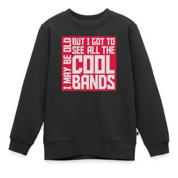 Je suis peut-être vieux - Sweat Premium enfant bio - noir - Devant - AI Model Kid Female (0cm)