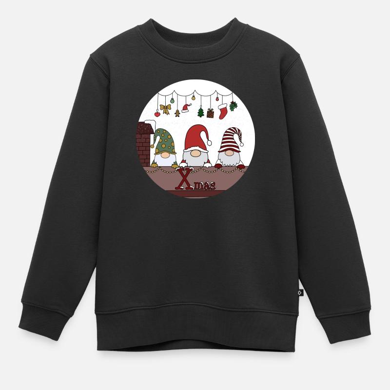 Weihnachten - Kinder Premium Organic Sweatshirt - Schwarz