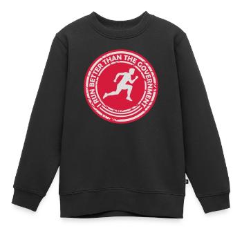 mieux fonctionner que le gouvernement - Sweat Premium enfant bio - noir - Devant - AI Model Kid Female (0cm)