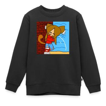 Teenager sind cool - Kinder Premium Organic Sweatshirt - Schwarz - Vorne - AI Model Kid Female (0cm)