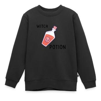 Potion de sorcière - Sweat Premium enfant bio - noir - Devant - AI Model Kid Female (0cm)