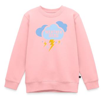Weather Nerd Meteorologist Meteorologist - Kids Premium Organic Sweatshirt - rose - Front - AI Model Kid Female (0cm)