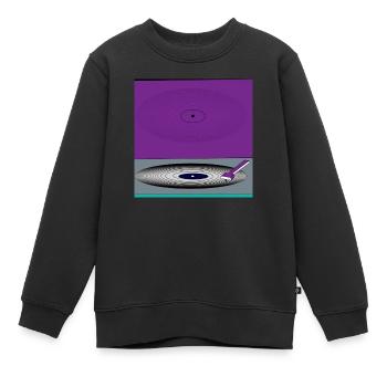 DJ Setz - Cover - Kinder Premium Organic Sweatshirt - Schwarz - Vorne - AI Model Kid Female (0cm)