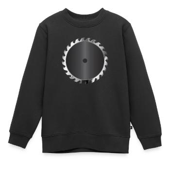 Lame de scie Buss - Sweat Premium enfant bio - noir - Devant - AI Model Kid Female (0cm)