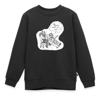 Therapeut Poster - Kinder Premium Organic Sweatshirt - Schwarz - Vorne - AI Model Kid Female (0cm)