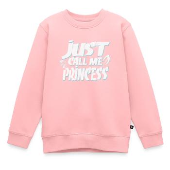 Just call me Princess - Kinder Premium Organic Sweatshirt - Rosa - Vorne - AI Model Kid Female (0cm)