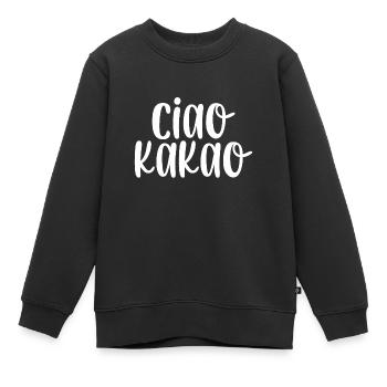 Ciao Kakao - Kinder Premium Organic Sweatshirt - Schwarz - Vorne - AI Model Kid Female (0cm)