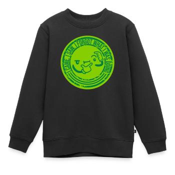 I came saw forget - Kinder Premium Organic Sweatshirt - Schwarz - Vorne - AI Model Kid Female (0cm)