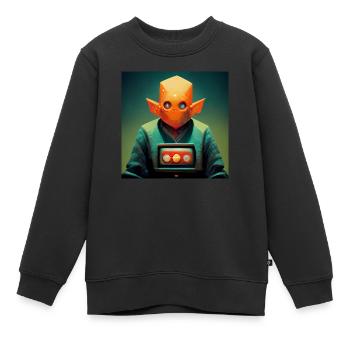 Lucky Gamer - Kinder Premium Organic Sweatshirt - Schwarz - Vorne - AI Model Kid Female (0cm)