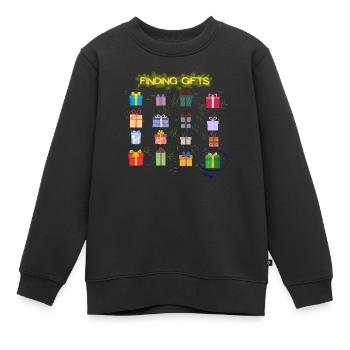 Trouver des cadeaux - Sweat Premium enfant bio - noir - Devant - AI Model Kid Female (0cm)