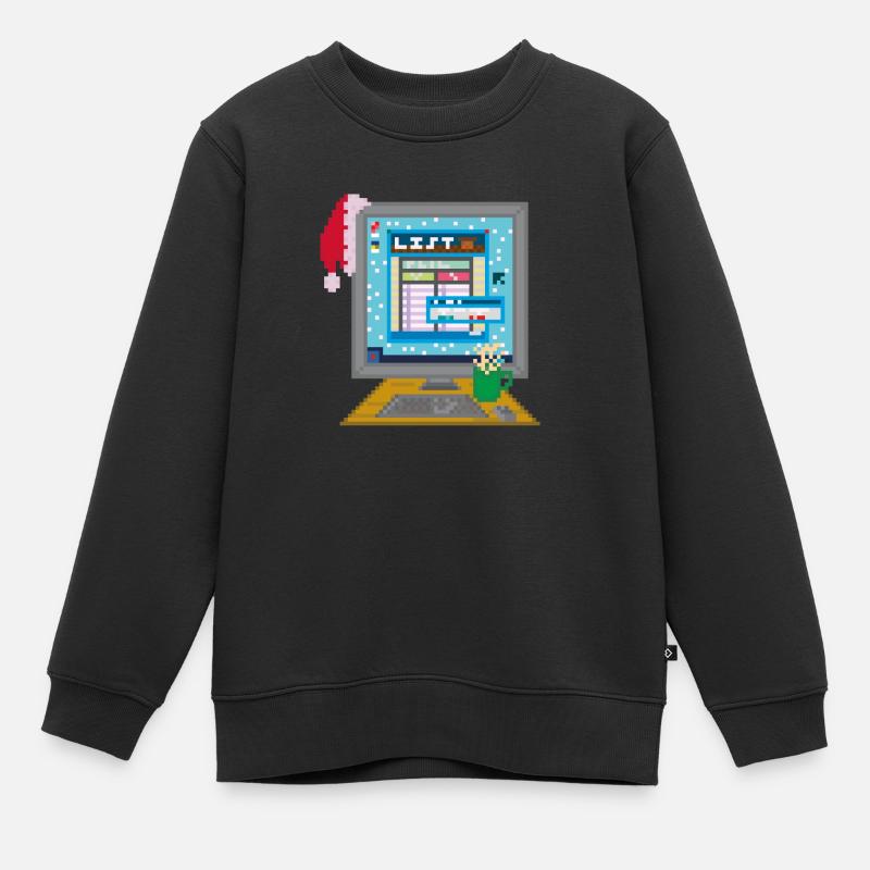 LA LISTE - Sweat Premium enfant bio - noir
