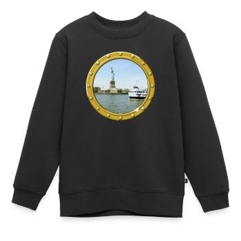New York-Freiheitsstatue - Kinder Premium Organic Sweatshirt - Schwarz - Vorne - AI Model Kid Female (0cm)