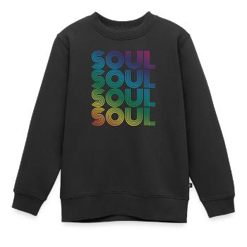 Soul - Kinder Premium Organic Sweatshirt - Schwarz - Vorne - AI Model Kid Female (0cm)