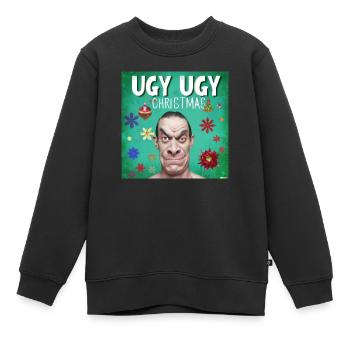 Ugly Christmas - Kinder Premium Organic Sweatshirt - Schwarz - Vorne - AI Model Kid Female (0cm)