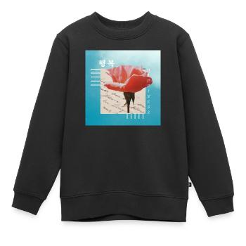Koreanisch - Kinder Premium Organic Sweatshirt - Schwarz - Vorne - AI Model Kid Female (0cm)