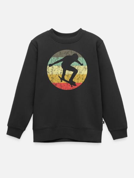 Skateboarder Skateboard Skater Skate Skateing - Kinder Premium Organic Sweatshirt - Schwarz