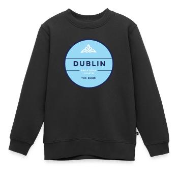 Dublin, Irland - Kinder Premium Organic Sweatshirt - Schwarz - Vorne - AI Model Kid Female (0cm)