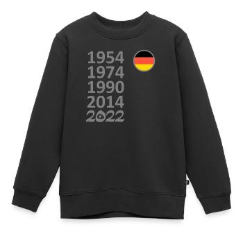 Football, Coupe du Monde, 2022, Allemagne - Sweat Premium enfant bio - noir - Devant - AI Model Kid Female (0cm)