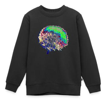 Dandelion - Kinder Premium Organic Sweatshirt - Schwarz - Vorne - AI Model Kid Female (0cm)