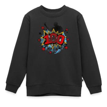 Dart - Kinder Premium Organic Sweatshirt - Schwarz - Vorne - AI Model Kid Female (0cm)