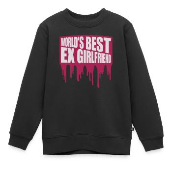 World's Best Ex Girlfriend - Kids Premium Organic Sweatshirt - black - Front - AI Model Kid Female (0cm)