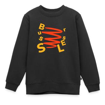 Brussels Bruxelles Brüssel - Kinder Premium Organic Sweatshirt - Schwarz - Vorne - AI Model Kid Female (0cm)
