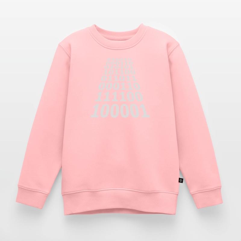 Binär Code Programm Sprache Kinder Premium Organic Sweatshirt