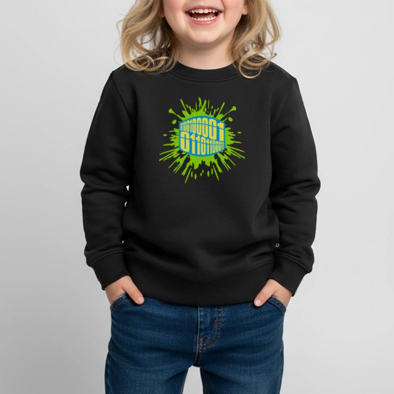 Binär Code Programm Sprache Kinder Premium Organic Sweatshirt