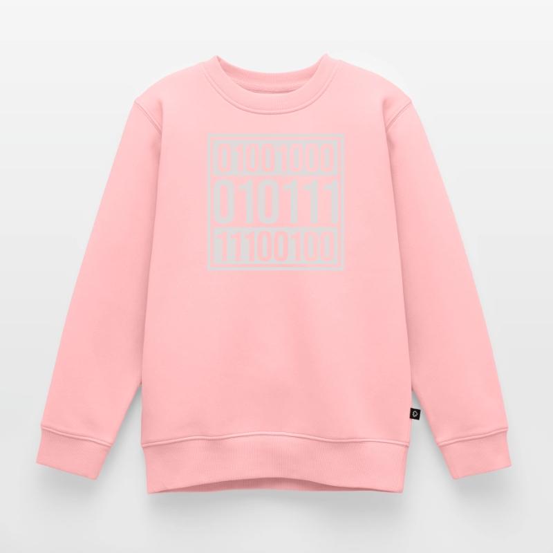 Binary Code Program Language Kids Premium Organic Sweatshirt