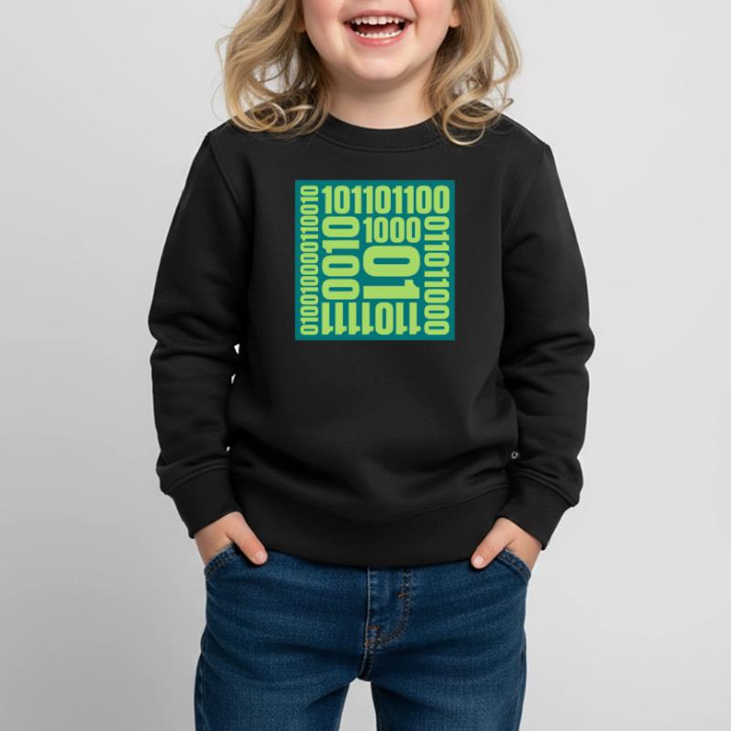 Binary Code Program Language Kids Premium Organic Sweatshirt