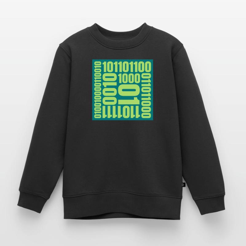 Binary Code Program Language Kids Premium Organic Sweatshirt