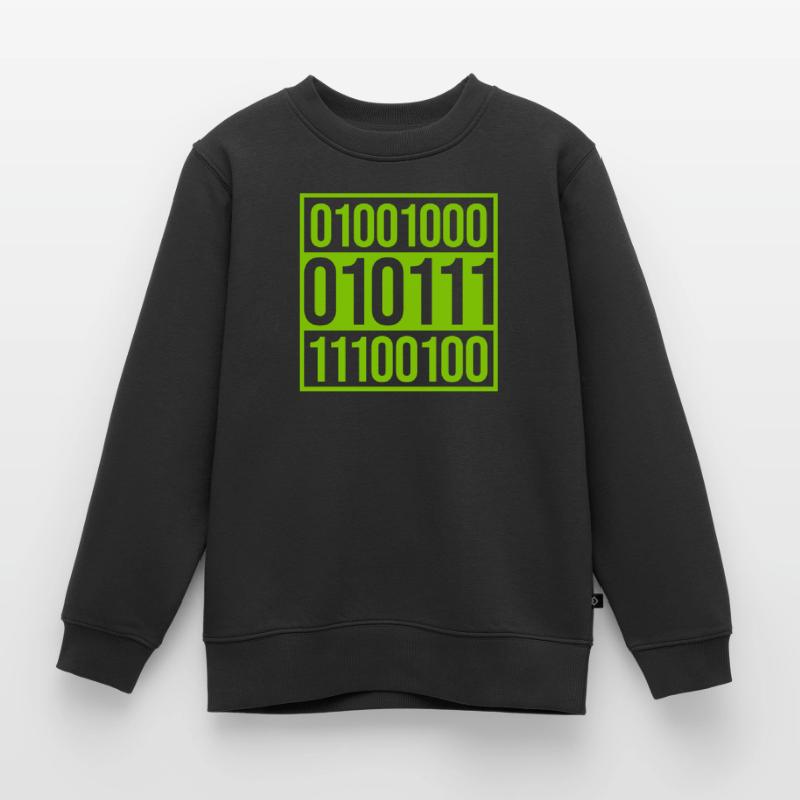 Langage de programme de code binaire Sweat Premium enfant bio