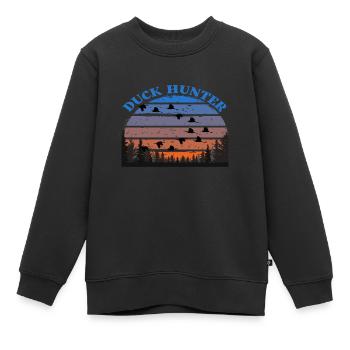 Duck Hunter - Kinder Premium Organic Sweatshirt - Schwarz - Vorne - AI Model Kid Female (0cm)