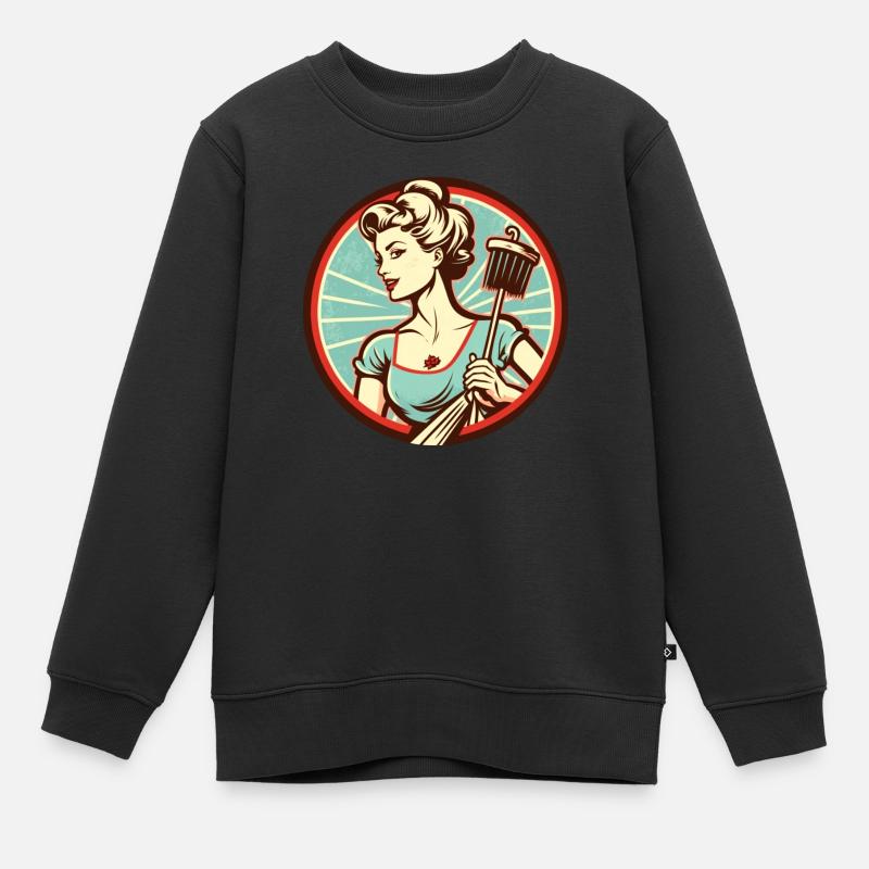 Perfekte Ehefrau - Kinder Premium Organic Sweatshirt - Schwarz
