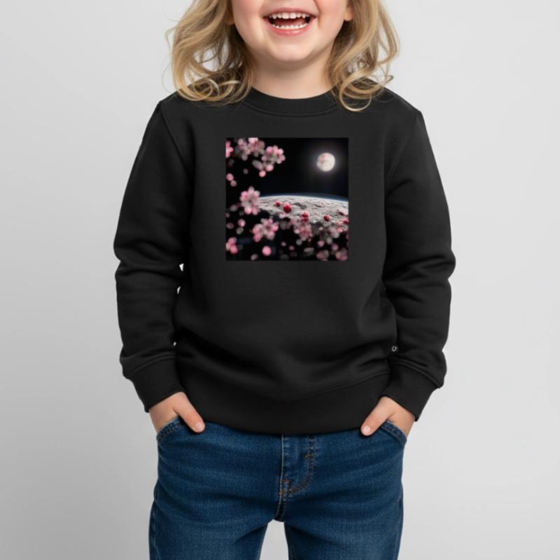 Cherry Tree on the Moon Kinder Premium Organic Sweatshirt