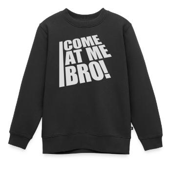 Viens à moi bro - Sweat Premium enfant bio - noir - Devant - AI Model Kid Female (0cm)
